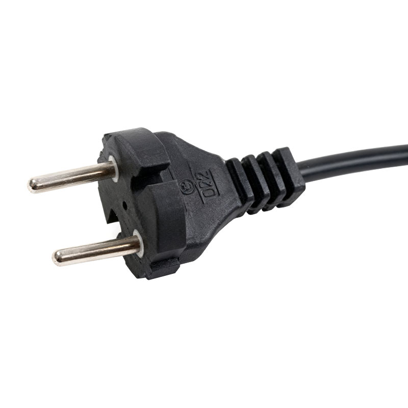 欧州標準 2 ピン電源プラグ電源コード